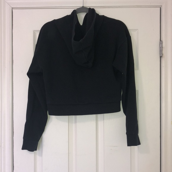 Puma hoodie black cropped logo athlesiure - Picture 6 of 10